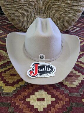 Justin Laredo 3X Silverbelly Wool Cowboy Hat 7 5/8